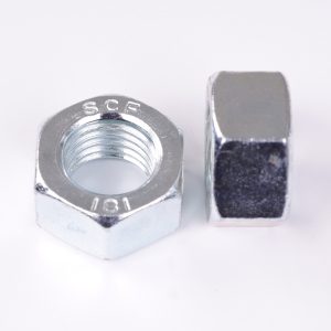 M20 x 2.5 pitch Hexagon Steel Full Nut Grade 8 Bright Zinc Plated, DIN 934