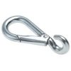 Zinc Plated Spring Hook to Crue (Eye to Close) - 8mm