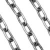 Galvanised Straight Link Chain - 4mm x (Inside length 19mm) x (Inside width 9mm) - Price per metre