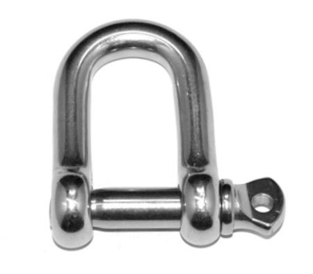 12MM GALVANIZED COMMERCIAL PATTERN DEE SHACKLE 