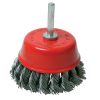 Rotary Steel Twist-Knot Cup Brush 75mm