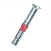 Heavy Duty Anchor. Countersunk. Zinc Plated. 15mm Anchor Hole