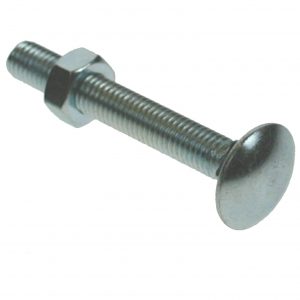 Cup Square Hexagon Bolts & Nuts BZP - M 5 x  20mm