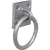 Galvanised Four Hole Square Plate - Ring on Plate