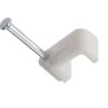 1.0mm (7x4) UF White FTE Cable Clips (Box 100)