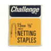 Challenge 15mm Netting Staples - Zinc Plated (Box Pack) 40g