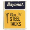 Bayonet Steel Tacks (20mm or 3/4") - 40g