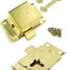 Cupboard Lock - 63mm (Electro-Brassed) & 2 keys