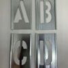 Alphabet Metal Stencils - 110mm (Letter is 75mm tall) - Engineering quality.