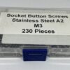 Socket Button Screws - M3 x various lengths (Stainless Steel A2) - Assorted Pack (230 Pieces)