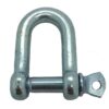 Electro Galvanized Commercial Pattern Dee Shackle - 25mm