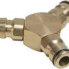 3-Way Connector Brass 1/2" Male