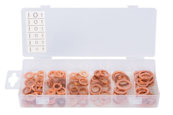 Assorted Copper Washers Set (110 piece)