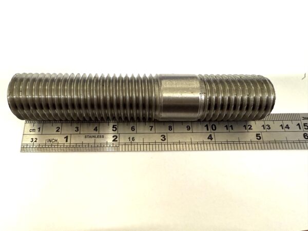 Engineering Studs - M24x 126mm (Stainless Steel A4) 36mm Thread, 20mm Plain, 70mm Thread (Copy)