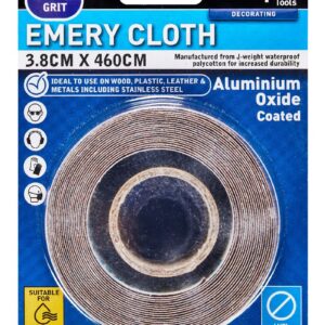 Emery Cloth Roll - 3.8cm x 460cm  (120 Grit)