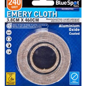 Emery Cloth Roll - 3.8cm x 460cm  (240 Grit)