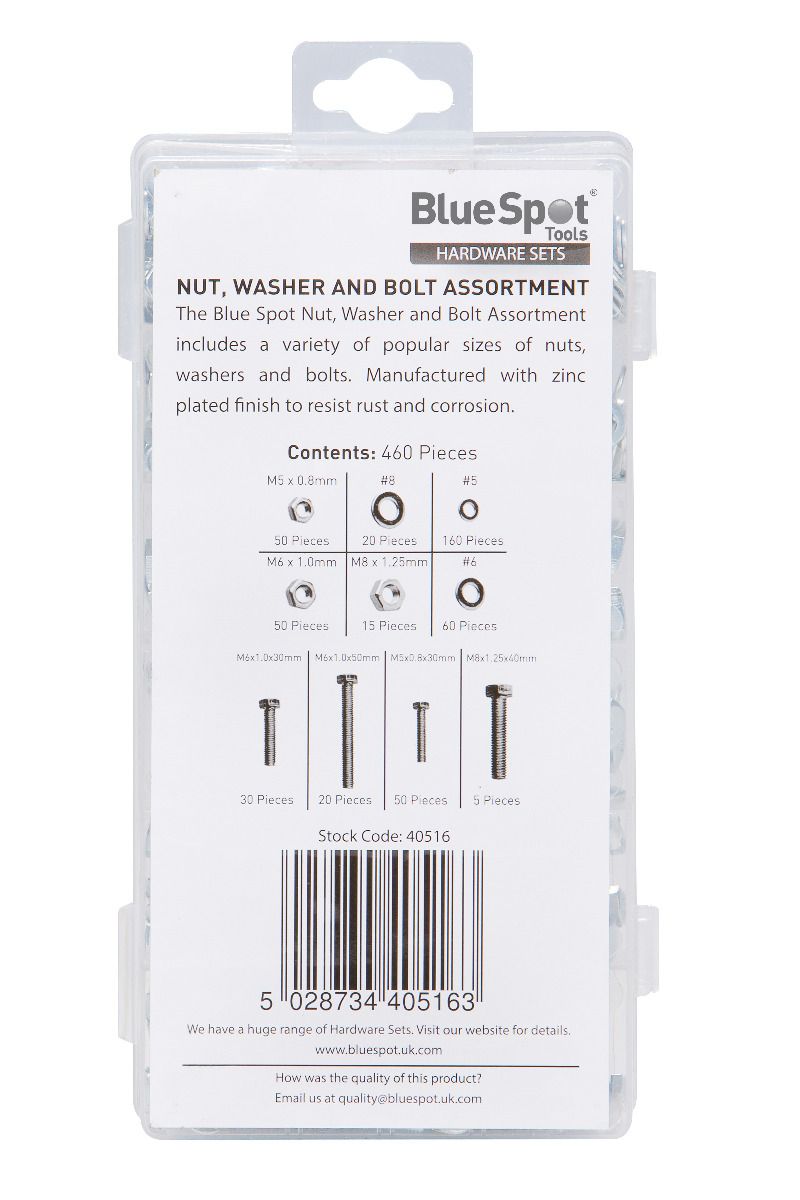 Assorted Nut, Washer and Bolt Set (300 piece)
